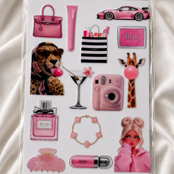 Pink Aesthetic ( ملصق UV DTF)